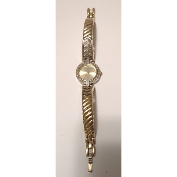 Vintage Danbury Mint Watch 14K gold plated silver w/ diamonds main image 4